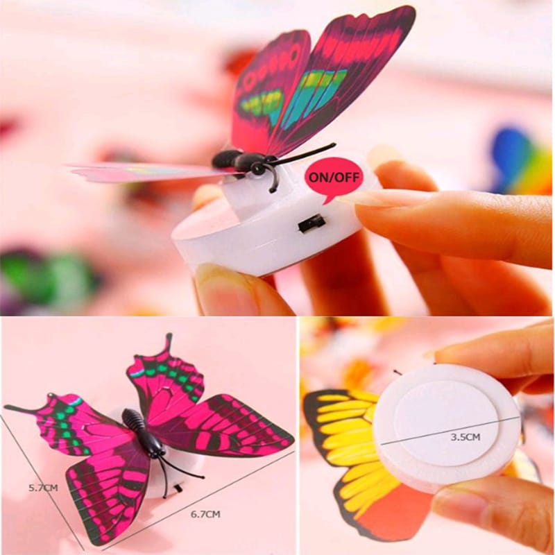Picture of 1 Pcs Glowing Butterfly 3D Wall Sticker Night Light For Wedding Decoration Magnet Butterflies Fridge Decals Home Room Decor-Multicolor
