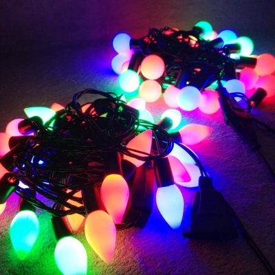 Picture of LED olive Shaped String Fairy Lights Multicolor - Room Decor