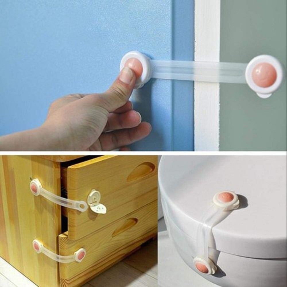 Picture of Childproof High Quality Kitchen Baby Kids Refrigerators Cupboard Cabinet Protector Window Locks Baby Safety Locks Baby Kids Safety