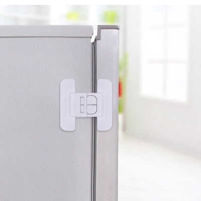 Picture of Baby Security Plastic Lock Cabinet Locking of Children From Doors Drawers Baby Safety