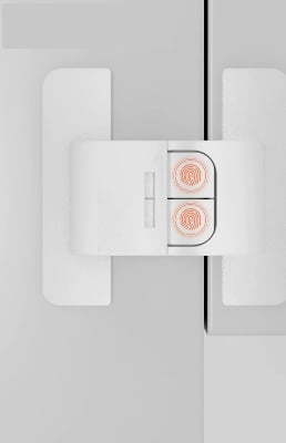 Picture of Baby Security Plastic Lock Cabinet Locking of Children From Doors Drawers Baby Safety