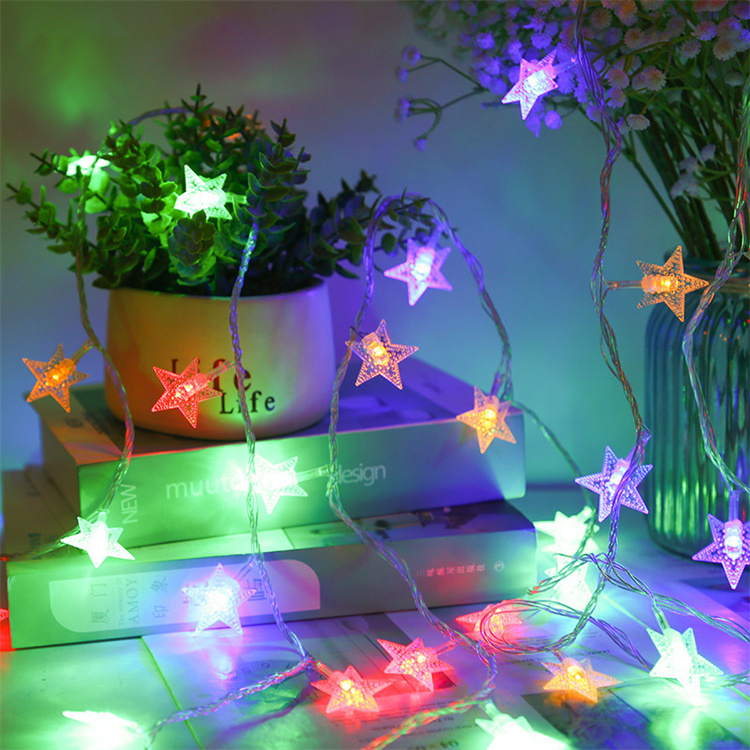 Picture of 28 LED Star String Fairy Lights -  Multicolor-Multicolor