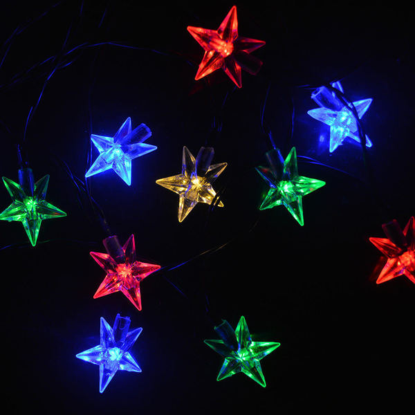 Picture of 28 LED Star String Fairy Lights -  Multicolor-Multicolor