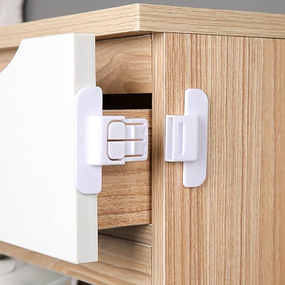 Picture of Baby Safety Lock Children Cabinet Drawer Door Fridge Blockers Lock For Kids Protection Cover Childproof Product