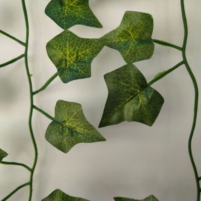 Picture of Artificial Hanging Leaf Vines Plant - 7 feet for Indoor and Outdoor Decoration-Green