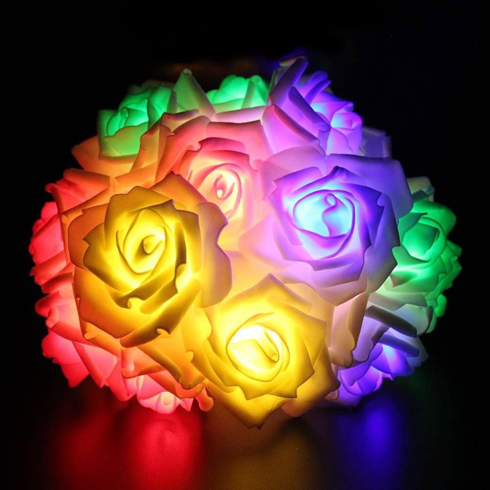 Picture of 80 psc Led Rose Flash String Fairy Light (25 Feet Length)-Multicolor