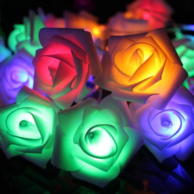 Picture of 80 psc Led Rose Flash String Fairy Light (25 Feet Length)-Multicolor