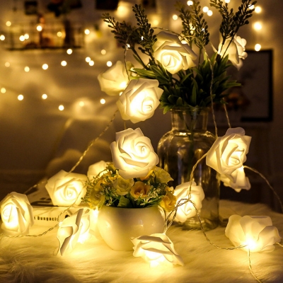 Picture of 80 psc Led Golden Rose Flash String Fairy Light (25 Feet Length)-Gold