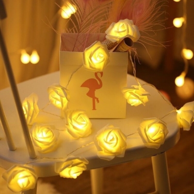 Picture of 80 psc Led Golden Rose Flash String Fairy Light (25 Feet Length)-Gold