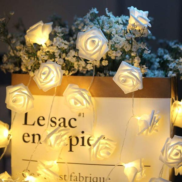 Picture of 80 psc Led Golden Rose Flash String Fairy Light (25 Feet Length)-Gold