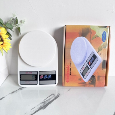 Picture of kitchen scale 10kg electronic scale household accurate gram weight small baking food scale-Off White