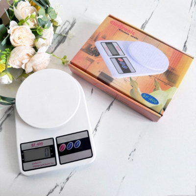 Picture of kitchen scale 10kg electronic scale household accurate gram weight small baking food scale-Off White
