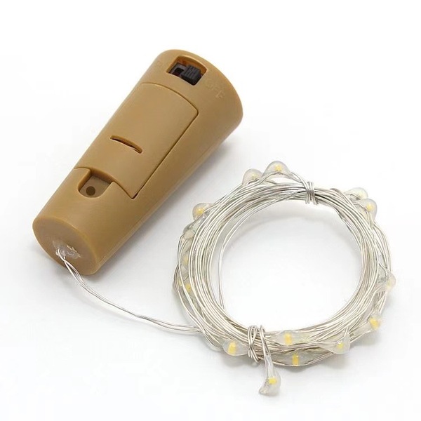 Picture of Battery Operated Starry Lights Bottle Cork Lights Mini Fairy String Lights Copper Wire-Gold