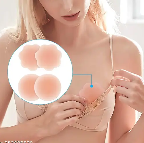 Picture of Woman Washable Breast Pad - 2pcs Washable Breast Pad - Neutral