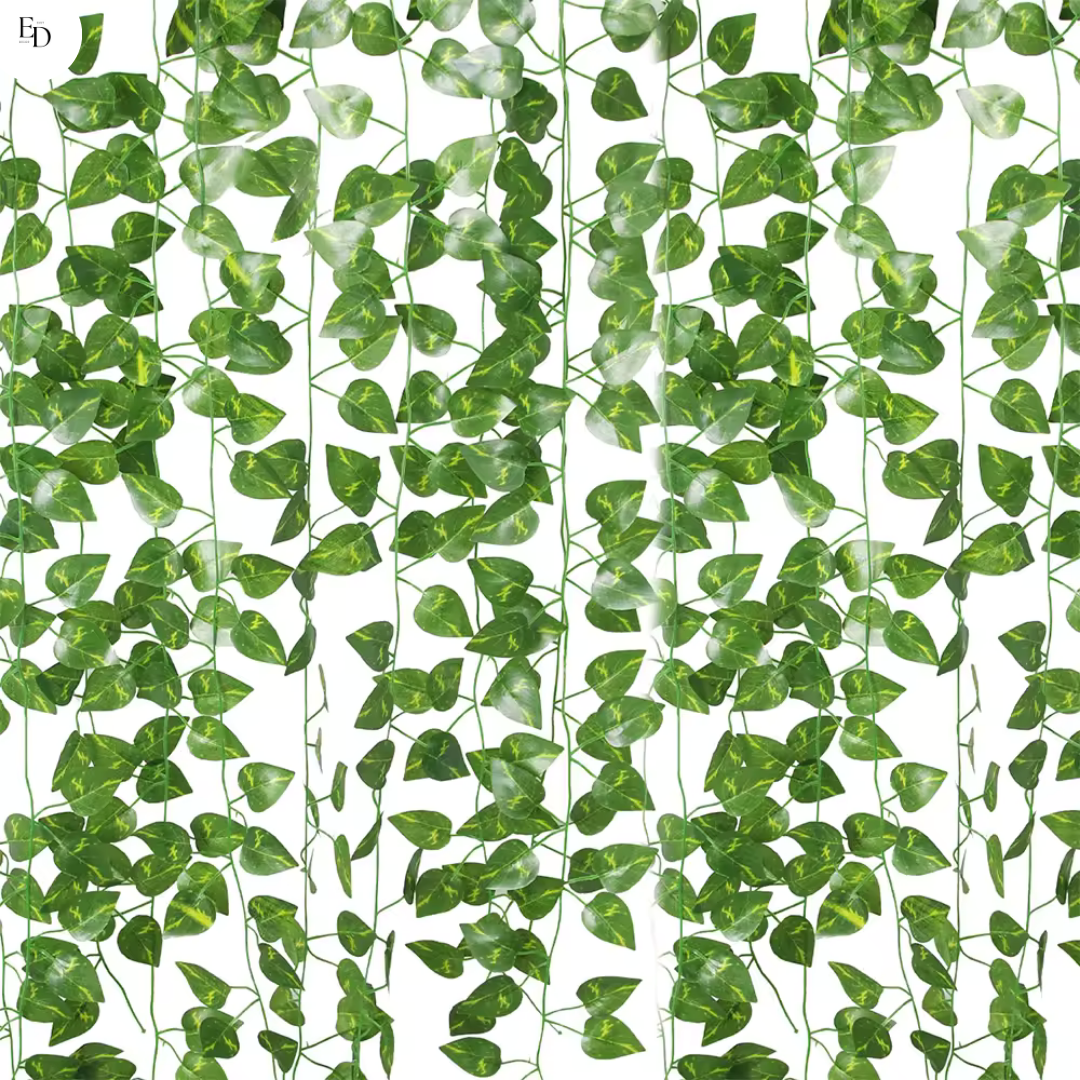 Picture of Artificial Hanging Vines Plant - 7 feet - for Indoor and Outdoor Decoration-Green