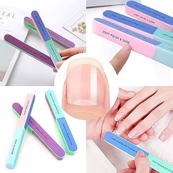 Picture of 1 PC 7 Way Steps Nail Buffer Multi-functional Polisher and Shiner Individually Wrapped Quality 7 Side Nail File and Buffers Block