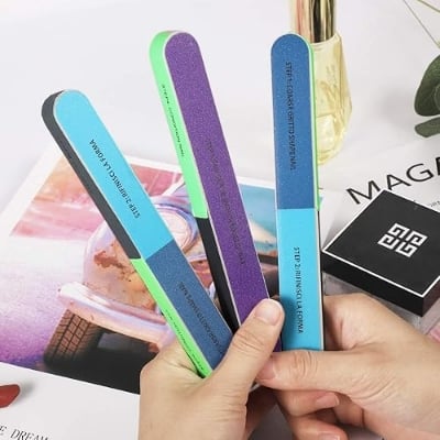 Picture of 1 PC 7 Way Steps Nail Buffer Multi-functional Polisher and Shiner Individually Wrapped Quality 7 Side Nail File and Buffers Block