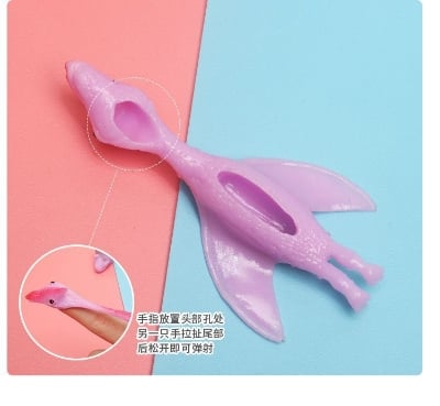 Picture of Dinosaur Finger Toys, Soft Rubber Stretchable Flying Dinosaur Toys- 3pcs