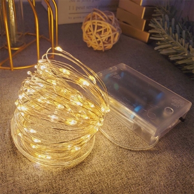 Picture of Led Copper Wire Light Battery Box Copper Wire String Light-Gold