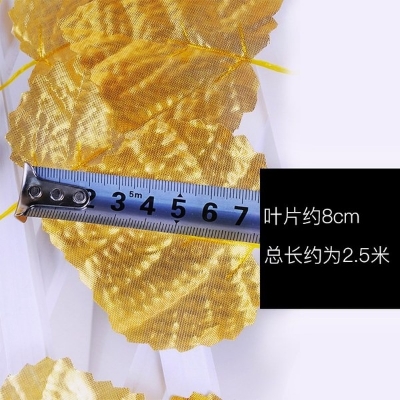 Picture of Enchanting Artificial Flower Silk Ivy Vines for Indoor and Outdoor Decorations (7 Feet Long)-Golden