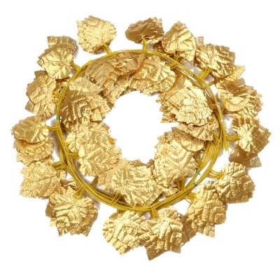 Picture of Enchanting Artificial Flower Silk Ivy Vines for Indoor and Outdoor Decorations (7 Feet Long)-Golden