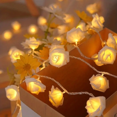 Picture of 20LED  Valentine's Day LED Rose String Lights-Gold