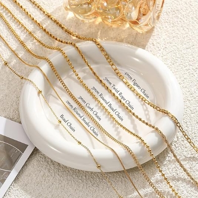 Picture of Women Stylish Waist Chain Belly Chain – Gold Color Body Jewelry -  Golden