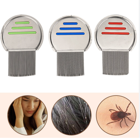 Picture of Stainless Steel Lice Removal Comb – Head Lice & Nit Cleaner - Silver
