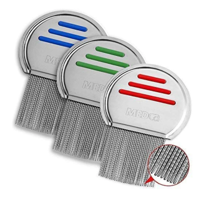 Picture of Manual Head Lice Remover Comb – Stainless Steel Teeth - Silver