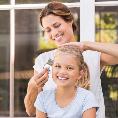 Picture of Manual Head Lice Remover Comb – Stainless Steel Teeth - Silver
