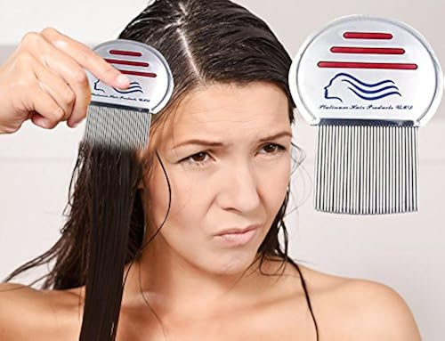 Picture of Manual Head Lice Remover Comb – Stainless Steel Teeth - Silver