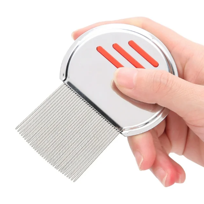 Picture of Manual Head Lice Remover Comb – Stainless Steel Teeth - Silver