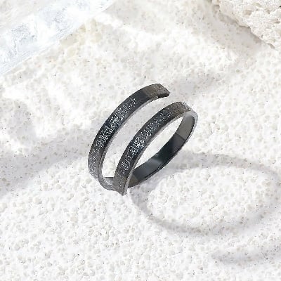 Picture of Titanium steel Ayatul Kursi finger Ring for men