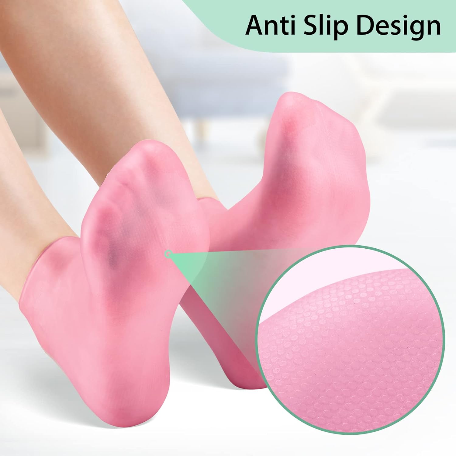 Picture of Silicone Moisturizing Gel Socks for Cracked Heels & Rough Feet