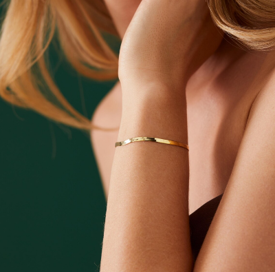 Picture of Fashion Gold Finish Chain Bracelet – Daily & Party Wear - Golden