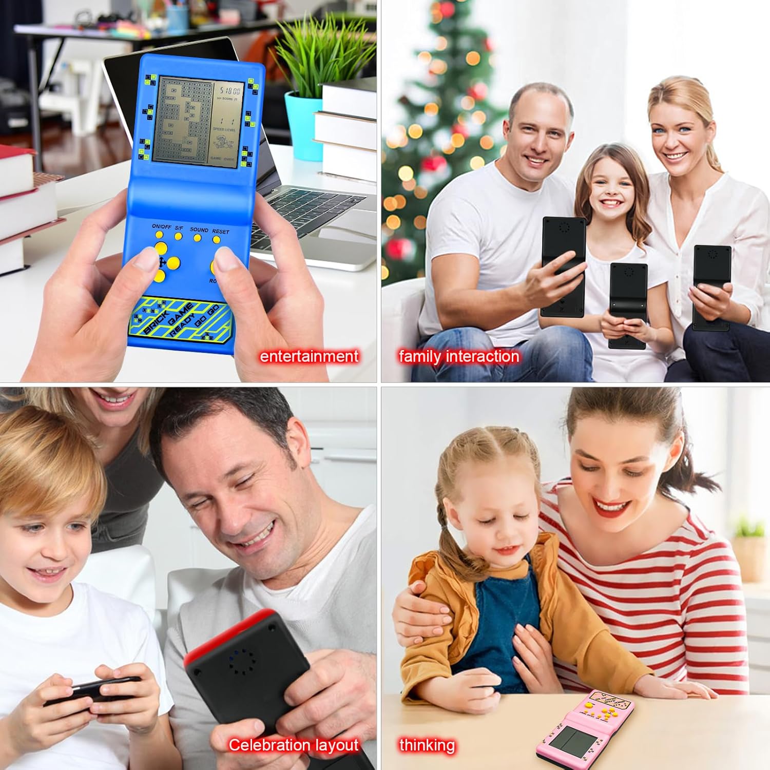 Picture of Mini Brick Game Player – Classic Tetris Style Handheld Game