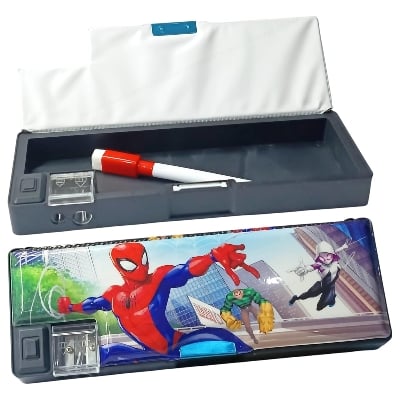 Picture of Magnetic Geometry Box, Multifunctional Pencil Case with Sharpener, School Stationery Organiser
