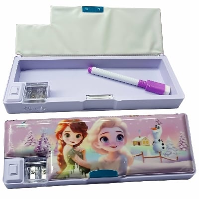 Picture of Pop Up Pencil Case for Kids, Multifunction Stationery Organiser with Sharpener and Schedule, Boys and Girls