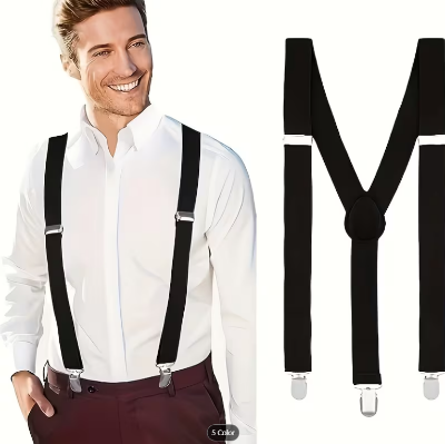 Picture of Men’s Casual & Formal Suspenders – Adjustable Pant Holder - Black