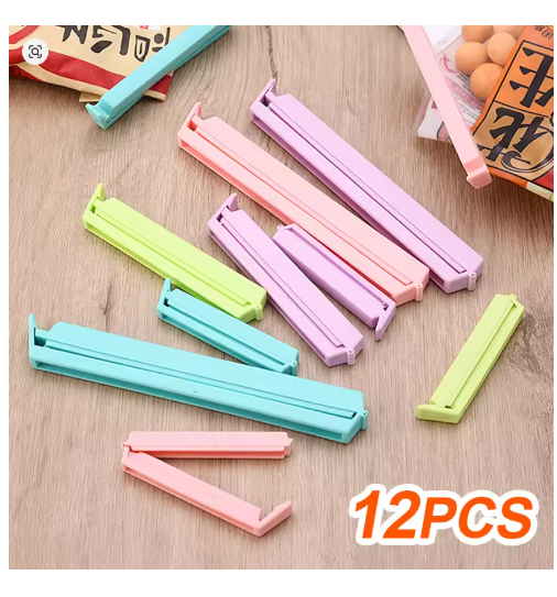 Picture of 12Pcs/set 3 sizes Sealing Clips Household Food Snack Storage Sealer Clamps