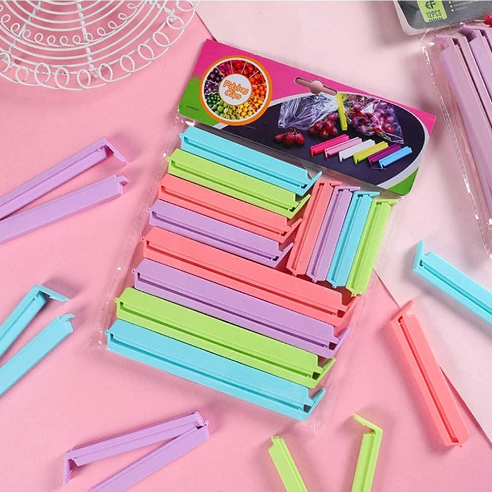 Picture of 12Pcs/set 3 sizes Sealing Clips Household Food Snack Storage Sealer Clamps