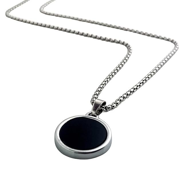 Picture of Square Natural Stone Stainless Steel Golden Metal Chain For Men