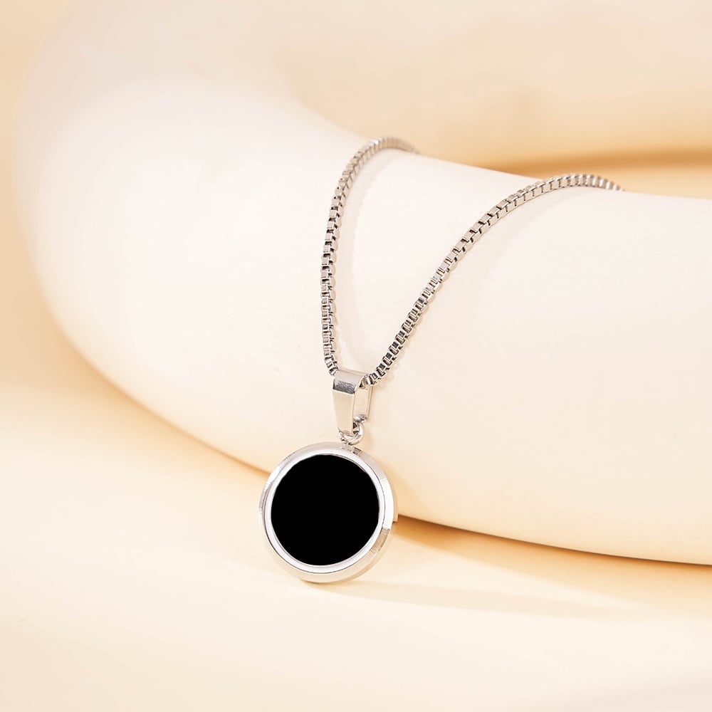 Picture of Square Natural Stone Stainless Steel Golden Metal Chain For Men