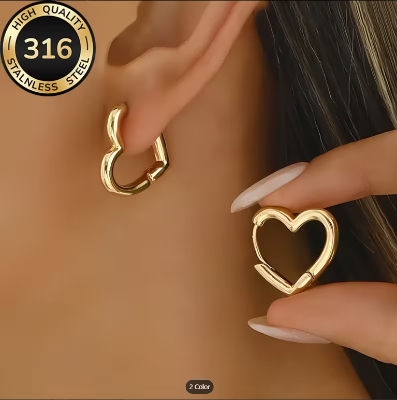 Picture of Women’s Fashion Gold Hoop Earrings Set – Party & Casual Wear