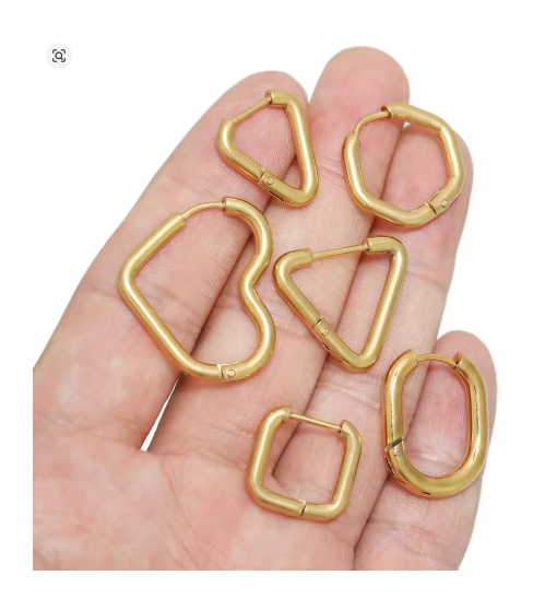 Picture of Women’s Fashion Gold Hoop Earrings Set – Party & Casual Wear