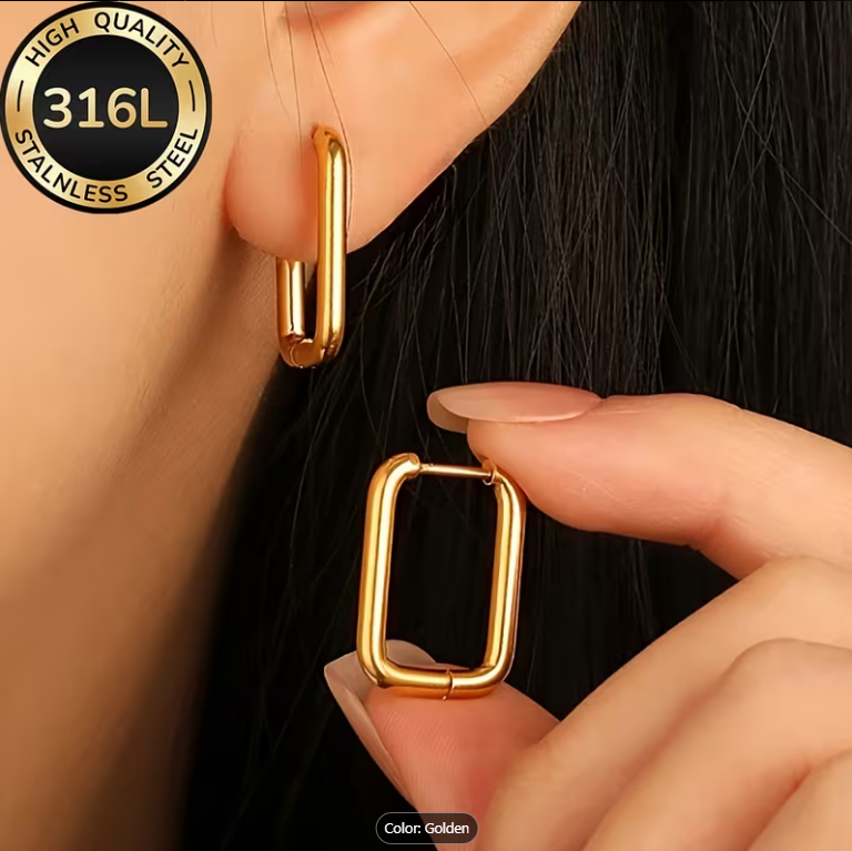 Picture of Women’s Fashion Gold Hoop Earrings Set – Party & Casual Wear