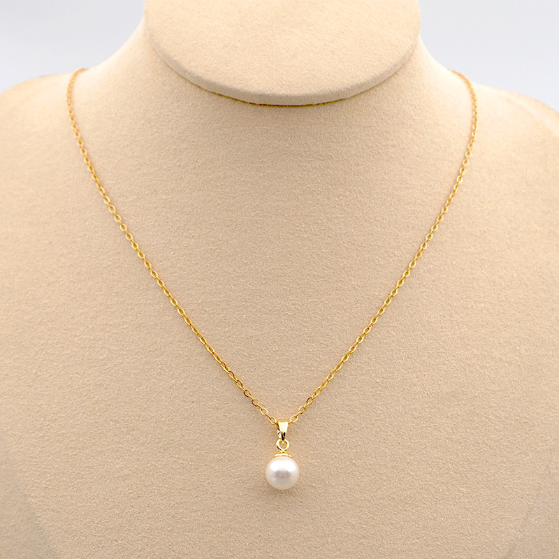 Picture of Luxury Golden Ball Pendant Chain | Trendy Necklace for Girls & Women
