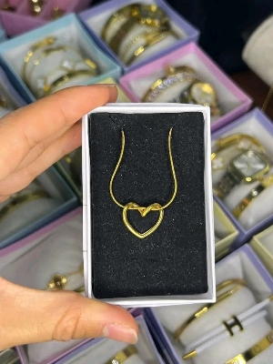Picture of Stylish Golden Pendant Necklace for Girls & Women | Trendy Jewelry BD