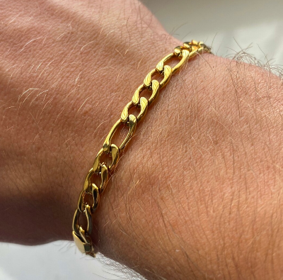 Picture of Men's Luxury Chain Bracelet | Silver Stainless Steel Wrist Band