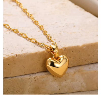 Picture of 💫 Stylish Gold Chain with U Pendant | Simple & Classy Look